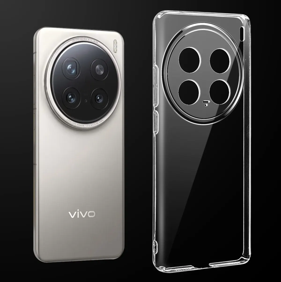 Transparent Back Cover For Vivo X200 Anti Yellow Cover ( Mobile Cover )