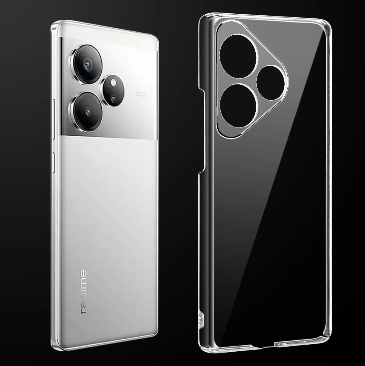 Transparent Back Cover For REALME GT 6 Anti Yellow Cover ( Mobile Cover )