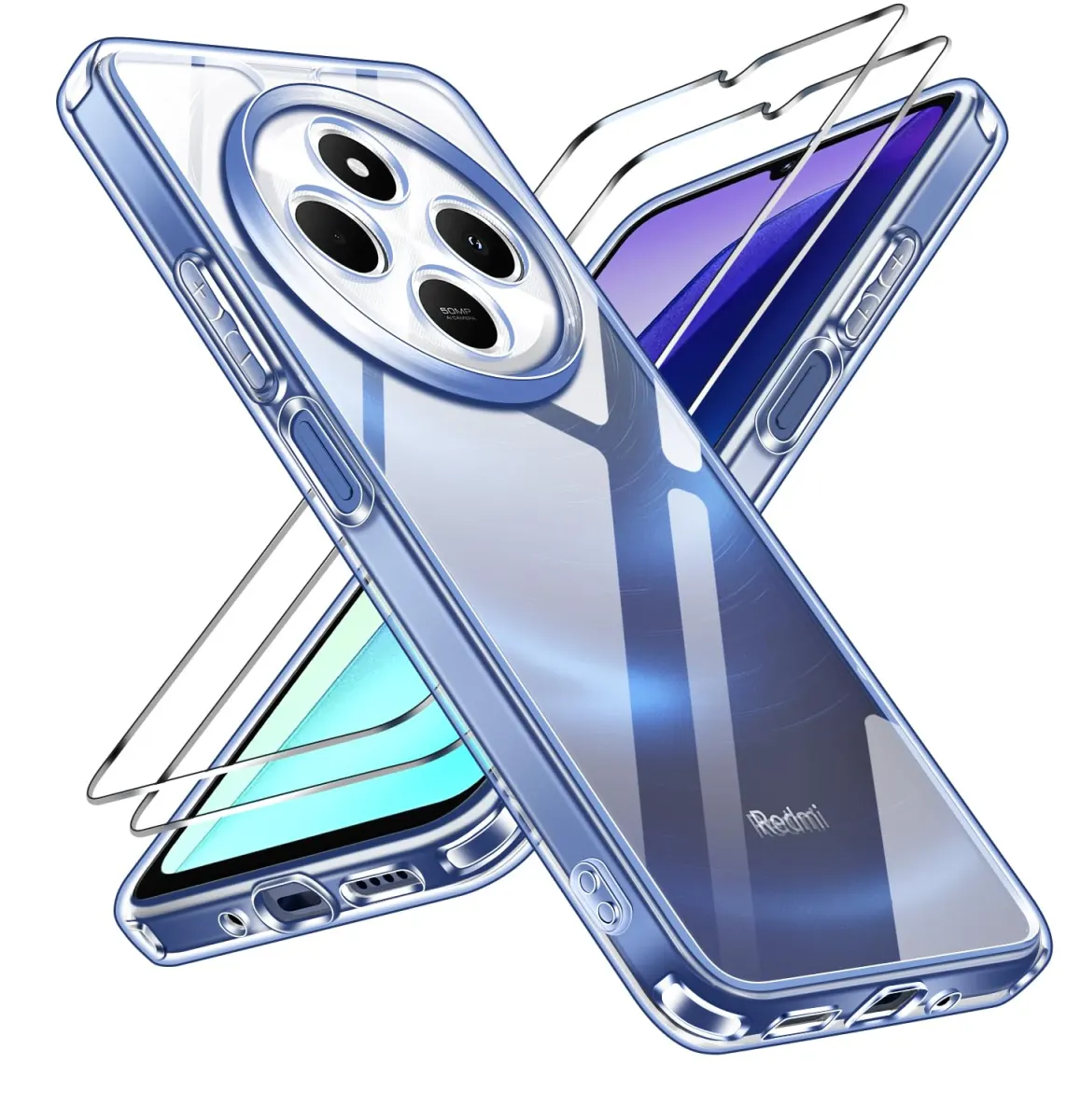Transparent Back Cover For REDMI 14C Anti Yellow Cover ( Mobile Cover )
