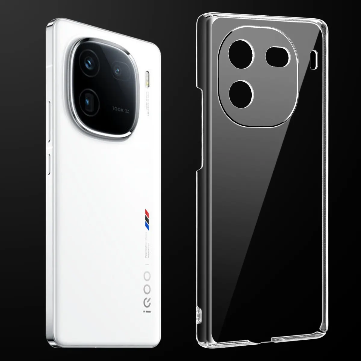 Transparent Back Cover For IQOO 12 PRO Anti Yellow Cover ( Mobile Cover )