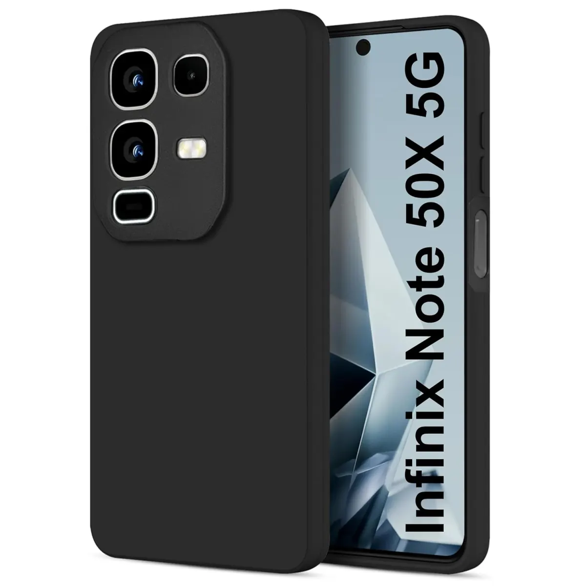 Premium Liquid Silicone Cover for Infinix Note 50X Back Cover with full camera protection