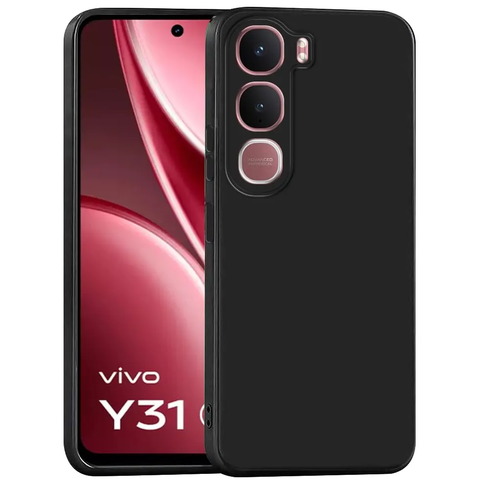 Premium Liquid Silicone Cover for Vivo Y31 5G Back Cover with full camera protection