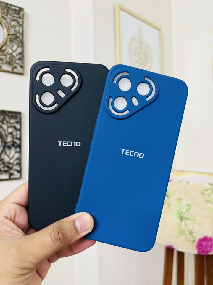 Premium Liquid Silicone Cover for Tecno Pova 7 Pro Back Cover with full camera protection Silicone Phone Cases Price in Bangladesh - Mobile.com.bd