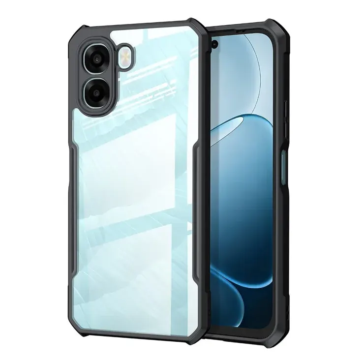 Xundd Back Cover for Oppo A6x 5G Transparent Hybrid Hard PC Back Bumper