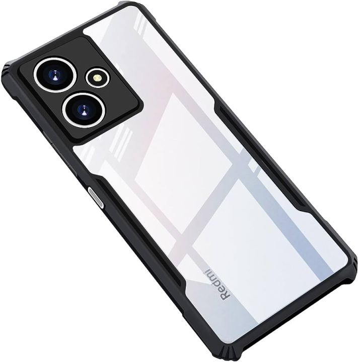 Xundd Back Cover for Redmi 12 5G Transparent Hybrid Hard PC Back Bumper Silicone Phone Cases Price in Bangladesh - Mobile.com.bd