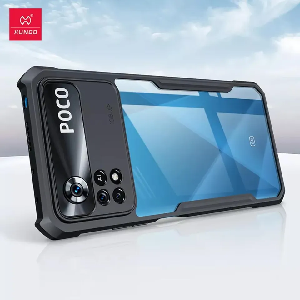 Xundd Back Cover for Redmi Poco X4 Pro 5G Transparent Hybrid Hard PC Back Bumper Silicone Phone Cases Price in Bangladesh - Mobile.com.bd