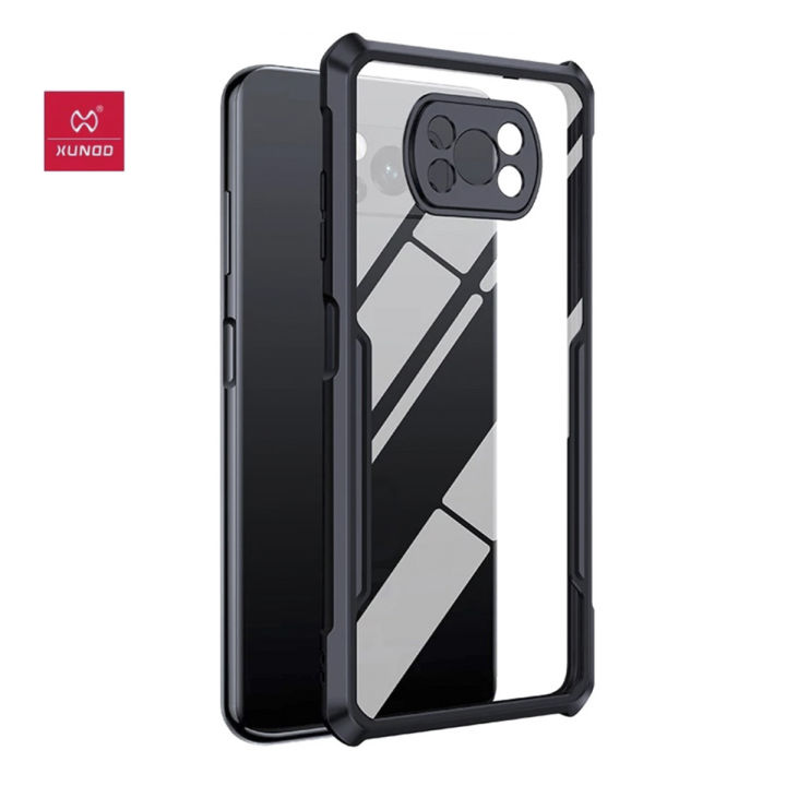 Xundd Back Cover for Redmi Poco X3 Transparent Hybrid Hard PC Back Bumper Silicone Phone Cases Price in Bangladesh - Mobile.com.bd