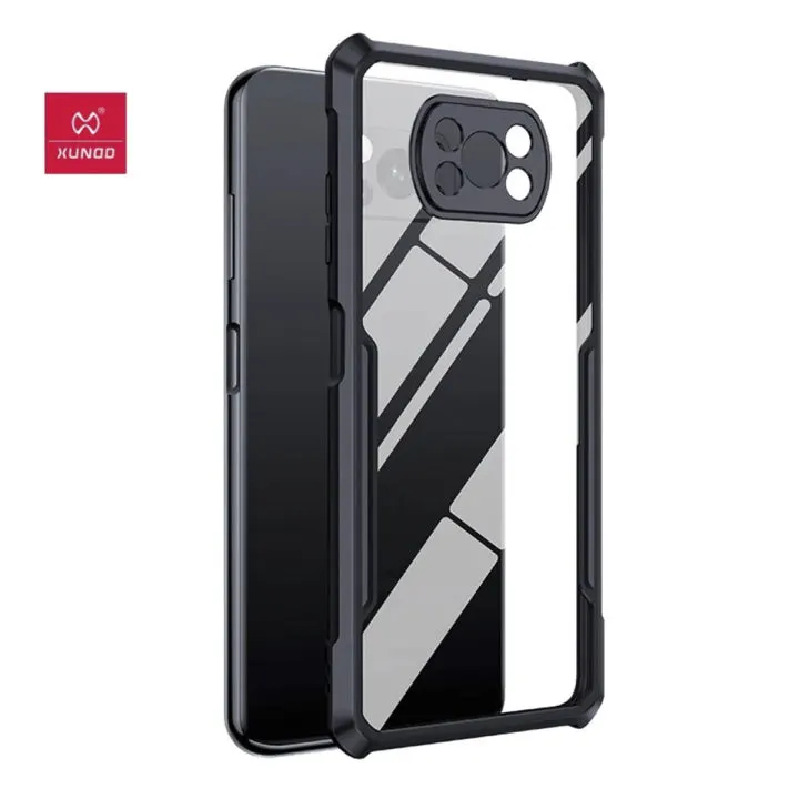 Xundd Back Cover for Redmi Poco X3 Transparent Hybrid Hard PC Back Bumper