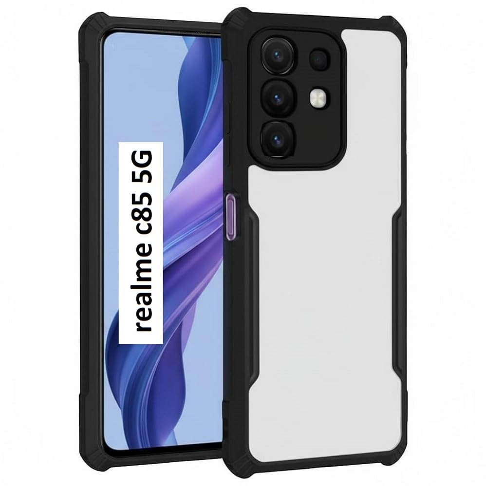 Xundd Back Cover for Realme C85 5G Transparent Hybrid Hard PC Back Bumper Silicone Phone Cases Price in Bangladesh - Mobile.com.bd