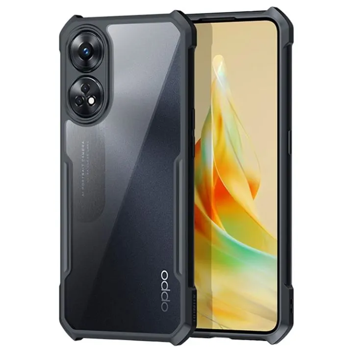 Xundd Back Cover for Oppo Reno 8T 4G Transparent Hybrid Hard PC Back Bumper