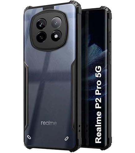 Xundd Back Cover for Realme P2 Pro 5G Transparent Hybrid Hard PC Back Bumper Silicone Phone Cases Price in Bangladesh - Mobile.com.bd