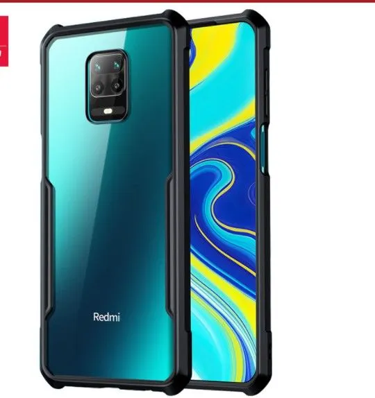 Xundd Back Cover for Redmi Note 9 Pro Transparent Hybrid Hard PC Back Bumper