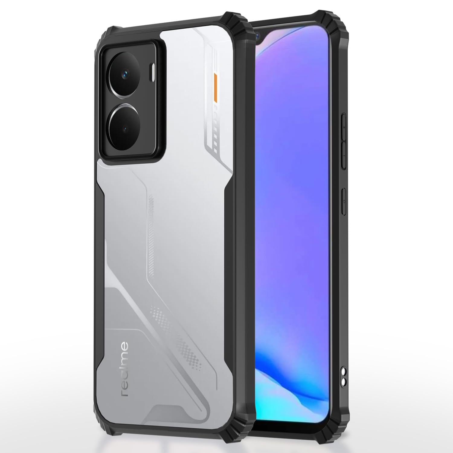 Xundd Back Cover for Realme P3 5G Transparent Hybrid Hard PC Back Bumper Silicone Phone Cases Price in Bangladesh - Mobile.com.bd