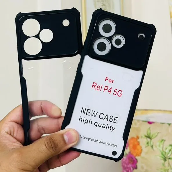 Xundd Back Cover for Realme P4 5G Transparent Hybrid Hard PC Back Bumper Silicone Phone Cases Price in Bangladesh - Mobile.com.bd