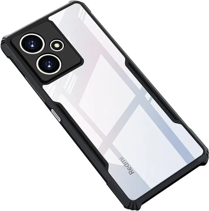 Xundd Back Cover for Redmi Note 12 5G Transparent Hybrid Hard PC Back Bumper