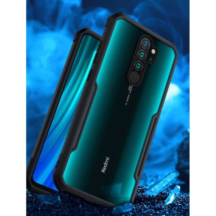 Xundd Back Cover for Redmi Note 8 Pro Transparent Hybrid Hard PC Back Bumper Silicone Phone Cases Price in Bangladesh - Mobile.com.bd
