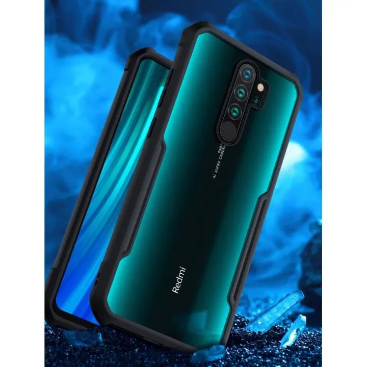 Xundd Back Cover for Redmi Note 8 Pro Transparent Hybrid Hard PC Back Bumper