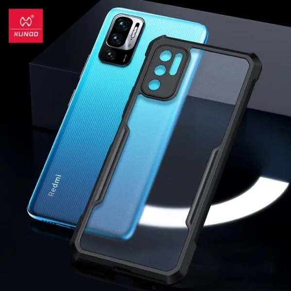 Xundd Back Cover for Redmi Poco M3 Pro 5G Transparent Hybrid Hard PC Back Bumper Silicone Phone Cases Price in Bangladesh - Mobile.com.bd