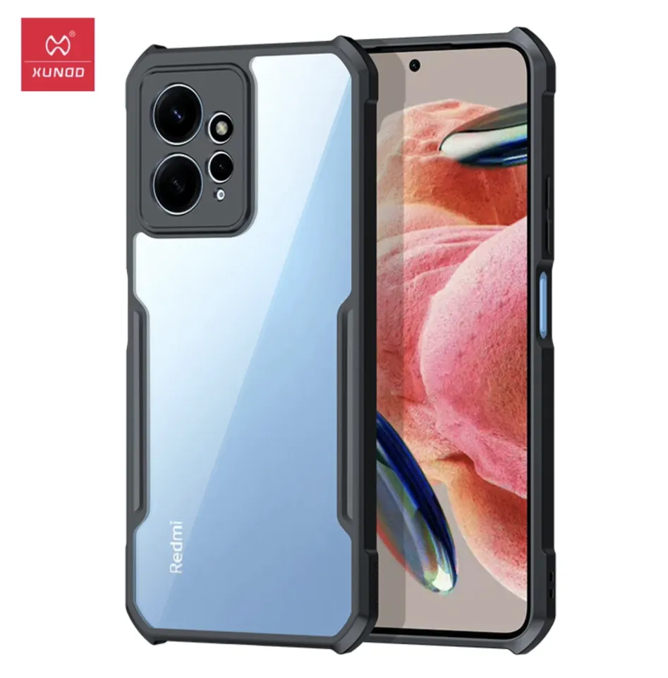 Xundd Back Cover for Redmi Note 12 4G Transparent Hybrid Hard PC Back Bumper Silicone Phone Cases Price in Bangladesh - Mobile.com.bd