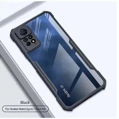 Xundd Back Cover for Redmi Note 12 Pro 4G Transparent Hybrid Hard PC Back Bumper