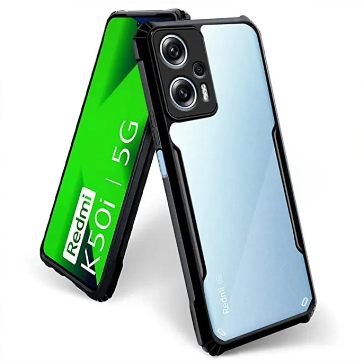 Xundd Back Cover for Redmi K50i Transparent Hybrid Hard PC Back Bumper Silicone Phone Cases Price in Bangladesh - Mobile.com.bd