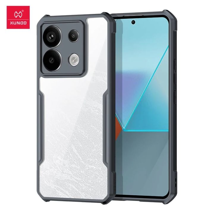 Xundd Back Cover for Redmi Note 13 Pro 5G Transparent Hybrid Hard PC Back Bumper Silicone Phone Cases Price in Bangladesh - Mobile.com.bd