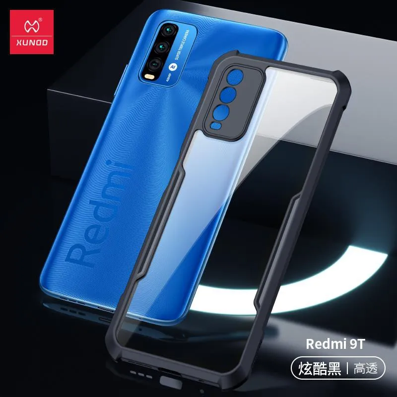 Xundd Back Cover for Redmi 9 Power Transparent Hybrid Hard PC Back Bumper Silicone Phone Cases Price in Bangladesh - Mobile.com.bd