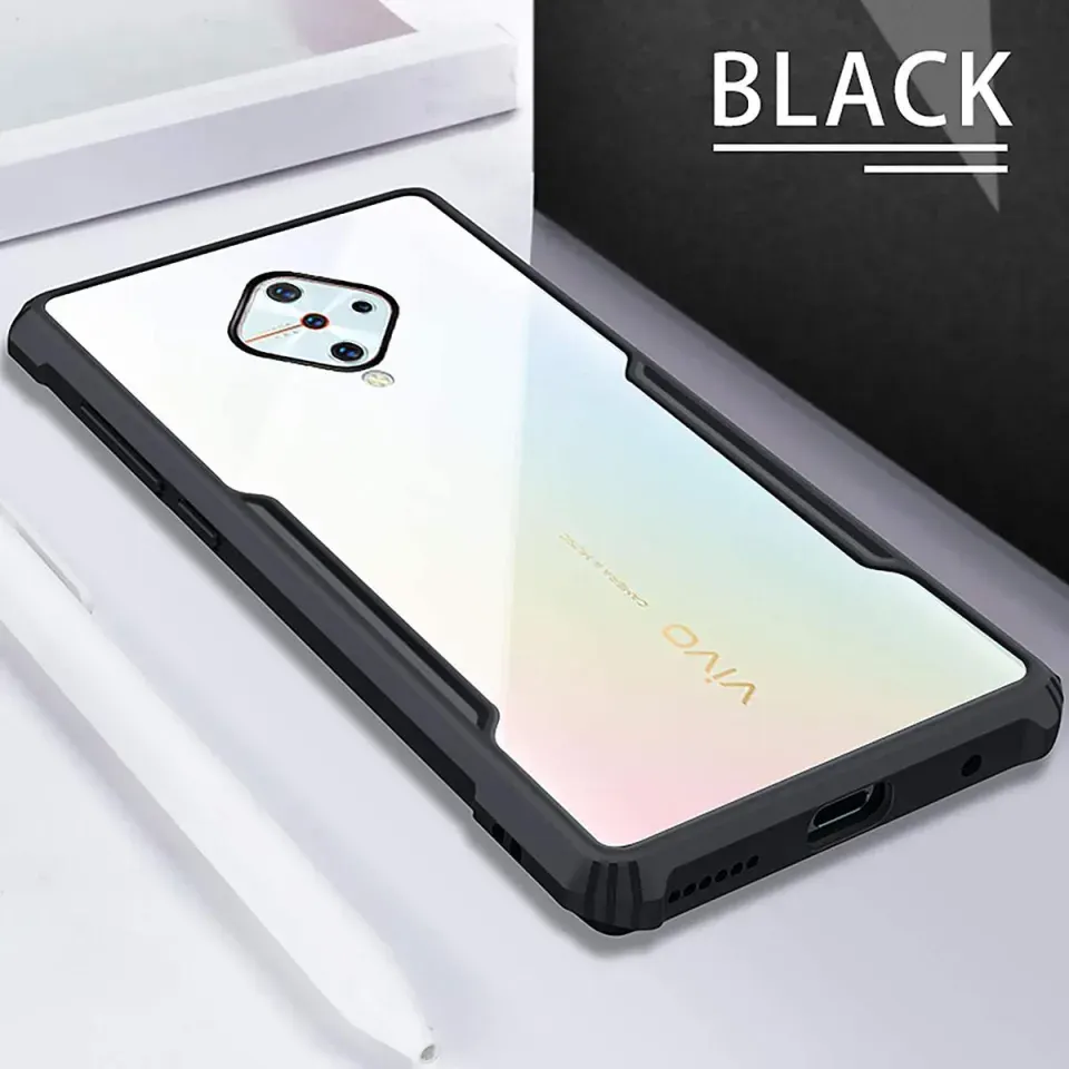 Xundd Back Cover for Vivo S1 Pro Transparent Hybrid Hard PC Back Bumper