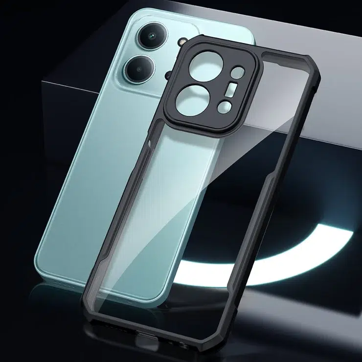 Xundd Back Cover for Redmi 15C 5G Transparent Hybrid Hard PC Back Bumper Silicone Phone Cases Price in Bangladesh - Mobile.com.bd