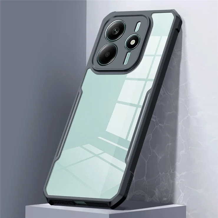 Xundd Back Cover for Redmi Note 14 4G Transparent Hybrid Hard PC Back Bumper Silicone Phone Cases Price in Bangladesh - Mobile.com.bd
