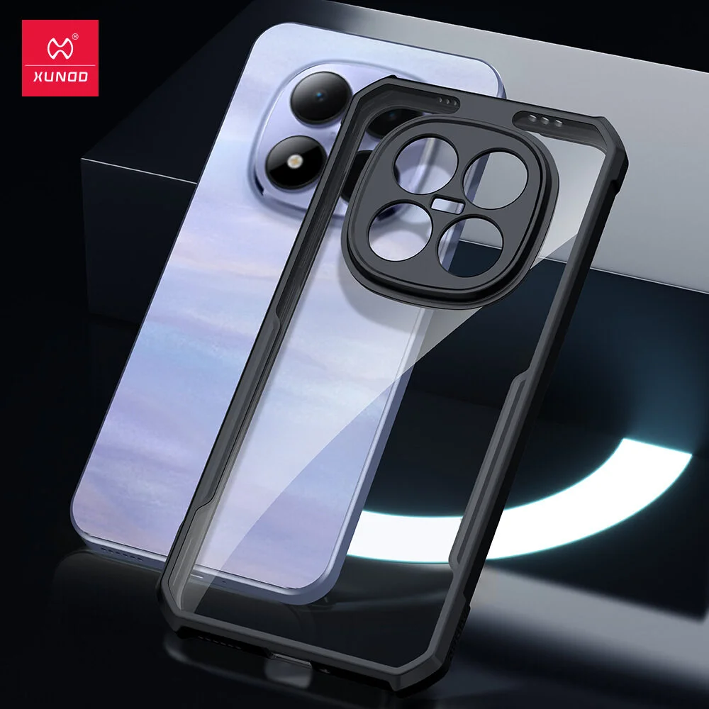 Xundd Back Cover for Redmi Note 15 Pro Plus 5G Transparent Hybrid Hard PC Back Bumper Silicone Phone Cases Price in Bangladesh - Mobile.com.bd