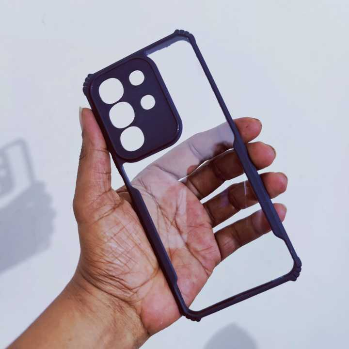 Xundd Back Cover for Vivo Y29 4G/Vivo T4x Transparent Hybrid Hard PC Back Bumper Silicone Phone Cases Price in Bangladesh - Mobile.com.bd