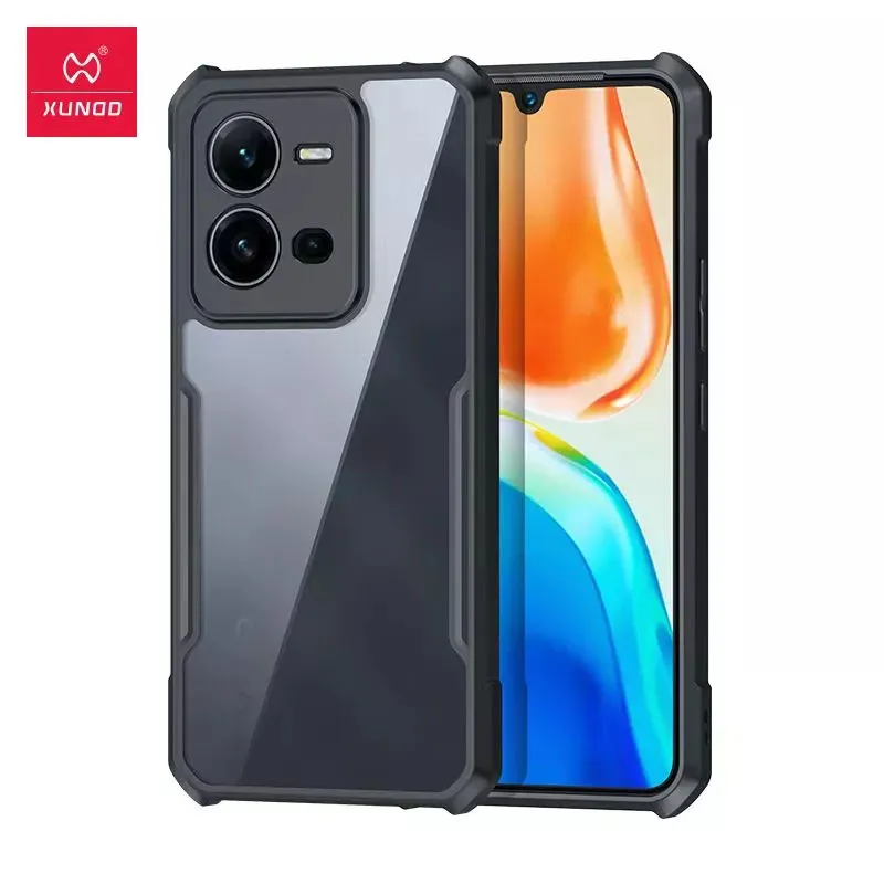 Xundd Back Cover for Vivo V25 Transparent Hybrid Hard PC Back Bumper Silicone Phone Cases Price in Bangladesh - Mobile.com.bd