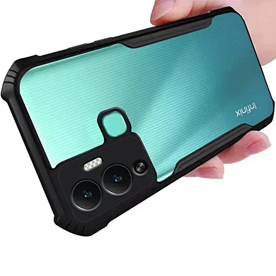 Xundd Back Cover for Infinix Hot 12i Transparent Hybrid Hard PC Back Bumper
