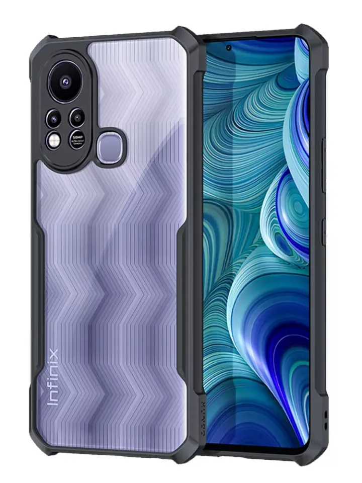 Xundd Back Cover for Infinix Hot 11s Transparent Hybrid Hard PC Back Bumper Silicone Phone Cases Price in Bangladesh - Mobile.com.bd