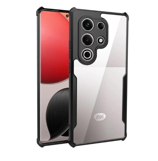 Xundd Back Cover for Itel S26 Ultra Transparent Hybrid Hard PC Back Bumper Silicone Phone Cases Price in Bangladesh - Mobile.com.bd