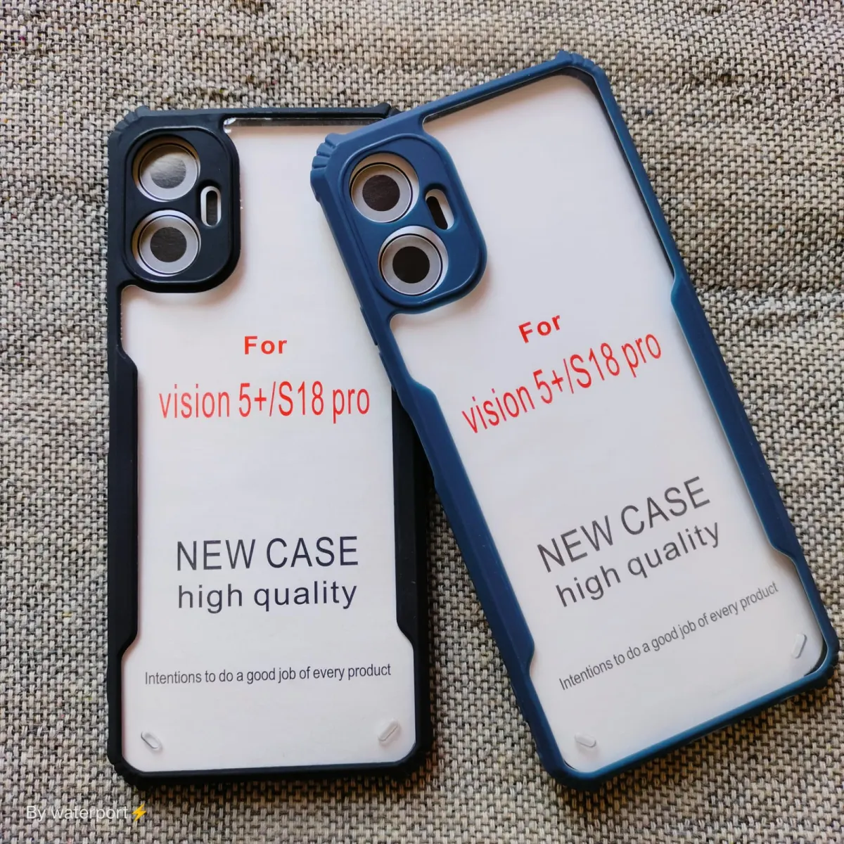 Xundd Back Cover for Itel Vision 5 Plus Transparent Hybrid Hard PC Back Bumper