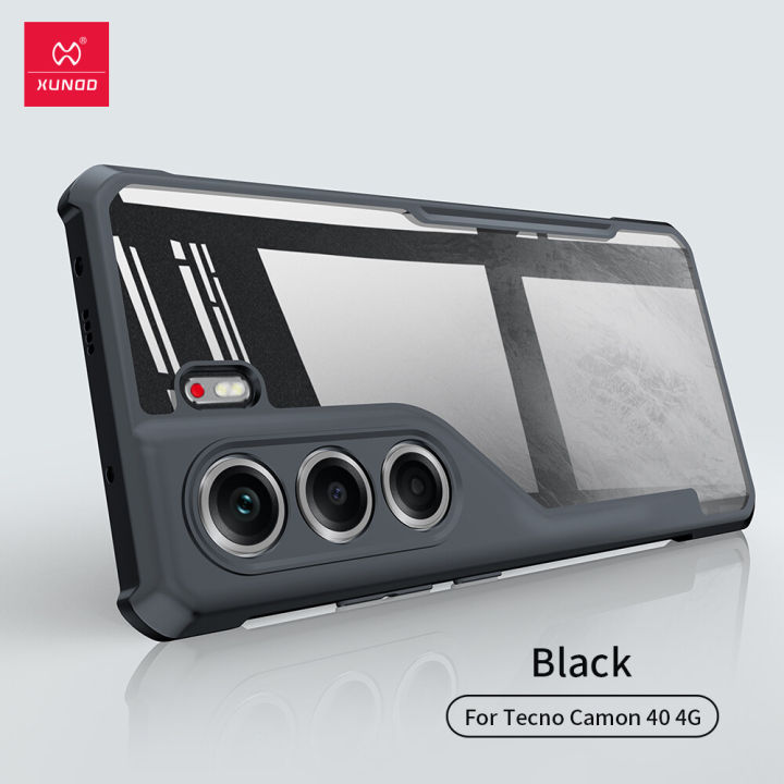 Xundd Back Cover for Tecno Camon 40 4G Transparent Hybrid Hard PC Back Bumper Silicone Phone Cases Price in Bangladesh - Mobile.com.bd