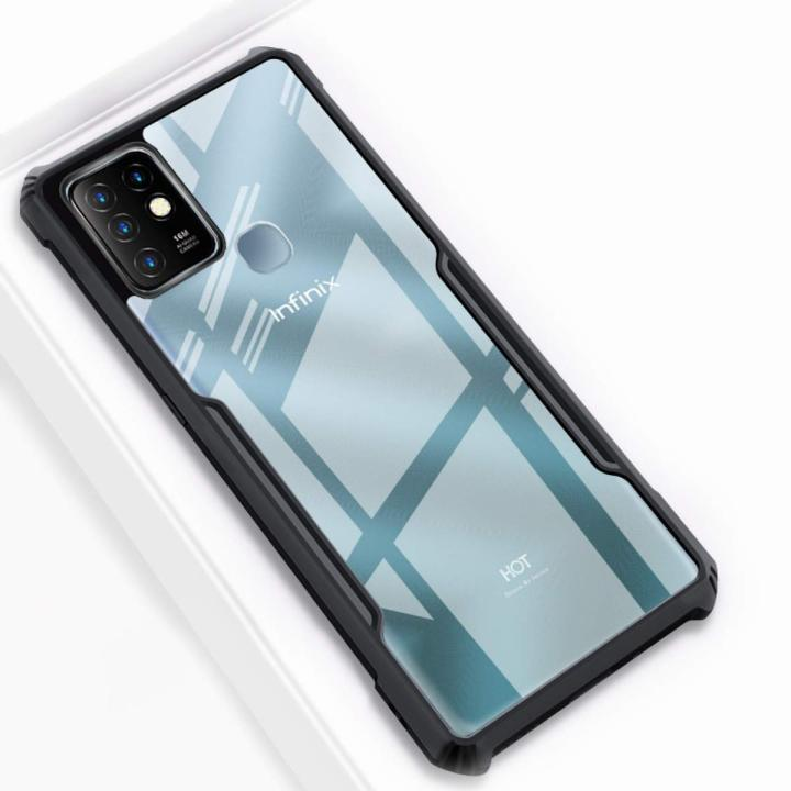 Xundd Back Cover for Infinix Hot 10s Transparent Hybrid Hard PC Back Bumper Silicone Phone Cases Price in Bangladesh - Mobile.com.bd
