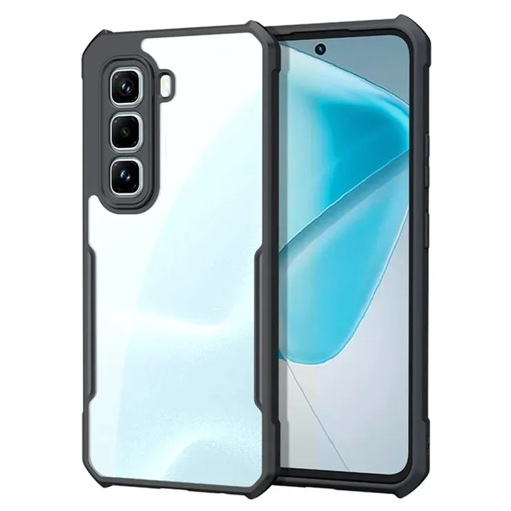 Xundd Back Cover for Infinix Hot 60 5G Transparent Hybrid Hard PC Back Bumper Silicone Phone Cases Price in Bangladesh - Mobile.com.bd