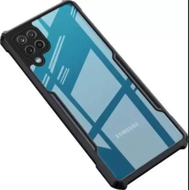 Xundd Back Cover for Samsung Galaxy A12 Transparent Hybrid Hard PC Back Bumper Silicone Phone Cases Price in Bangladesh - Mobile.com.bd