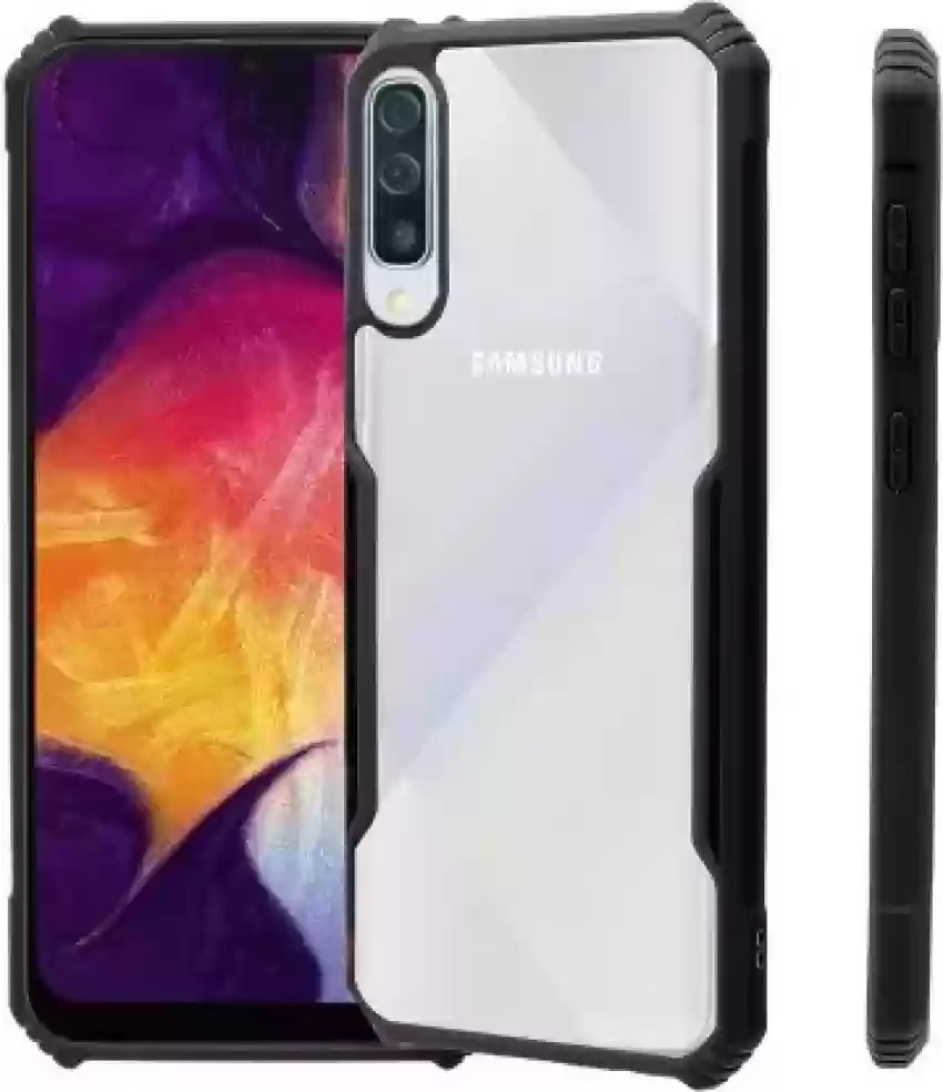 Xundd Back Cover for Samsung Galaxy A50/A50s/A30s Transparent Hybrid Hard PC Back Bumper Silicone Phone Cases Price in Bangladesh - Mobile.com.bd