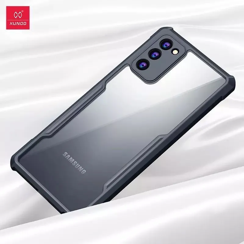 Xundd Back Cover for Samsung Galaxy A02s Transparent Hybrid Hard PC Back Bumper Silicone Phone Cases Price in Bangladesh - Mobile.com.bd