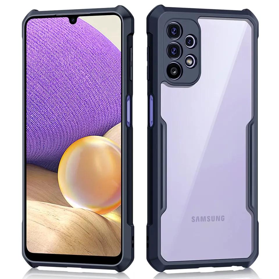 Xundd Back Cover for Samsung Galaxy A32 4G Transparent Hybrid Hard PC Back Bumper Silicone Phone Cases Price in Bangladesh - Mobile.com.bd
