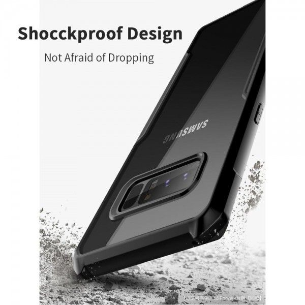 Xundd Back Cover for Samsung Galaxy Note 8 Transparent Hybrid Hard PC Back Bumper Silicone Phone Cases Price in Bangladesh - Mobile.com.bd