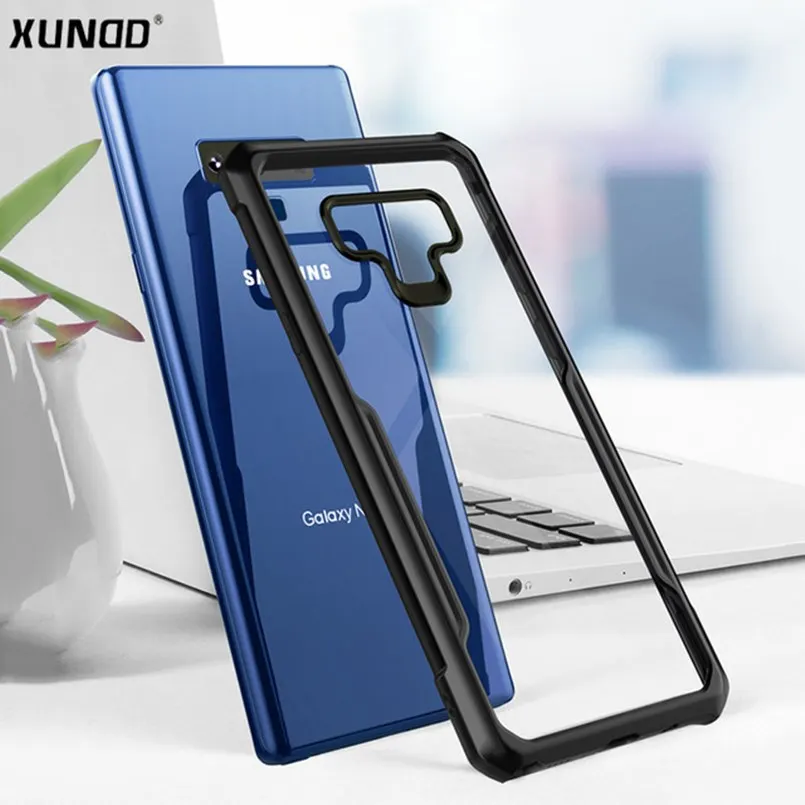 Xundd Back Cover for Samsung Galaxy Note 9 Transparent Hybrid Hard PC Back Bumper