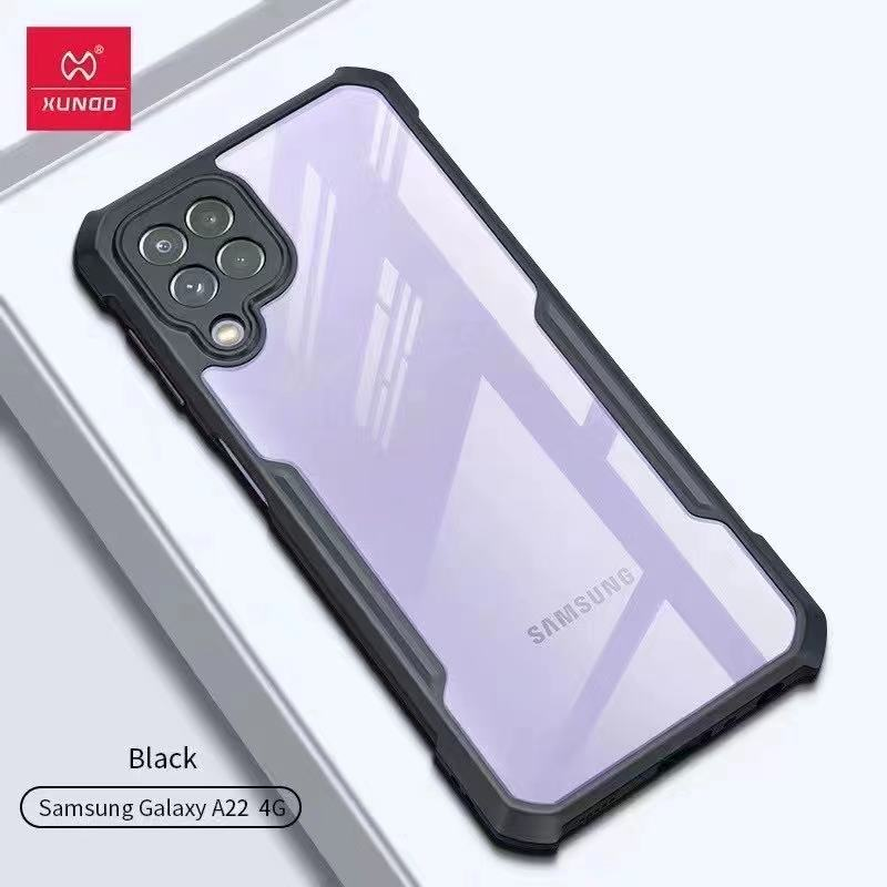 Xundd Back Cover for Samsung Galaxy A22 4G Transparent Hybrid Hard PC Back Bumper Silicone Phone Cases Price in Bangladesh - Mobile.com.bd