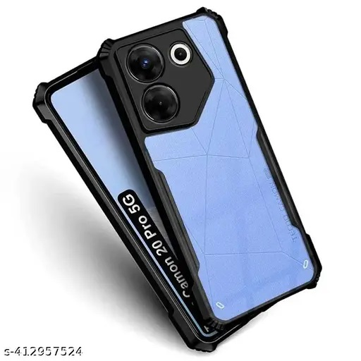 Xundd Back Cover for Tecno Camo 20 Pro 5G Transparent Hybrid Hard PC Back Bumper Silicone Phone Cases Price in Bangladesh - Mobile.com.bd