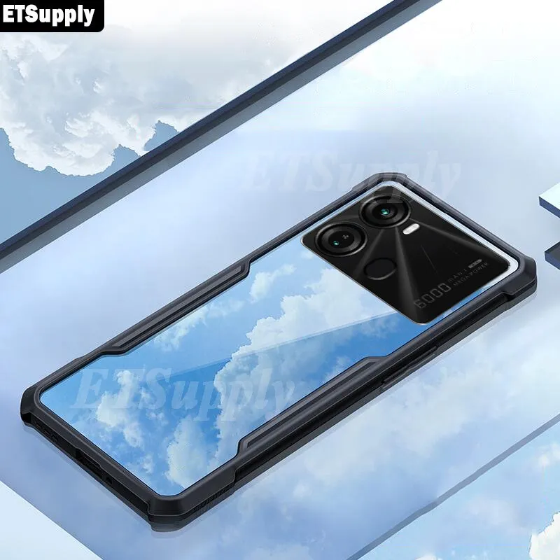 Xundd Back Cover for Itel P40 Transparent Hybrid Hard PC Back Bumper Silicone Phone Cases Price in Bangladesh - Mobile.com.bd