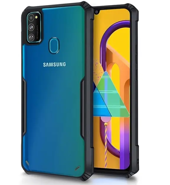 Xundd Back Cover for Samsung Galaxy M21 Transparent Hybrid Hard PC Back Bumper Silicone Phone Cases Price in Bangladesh - Mobile.com.bd